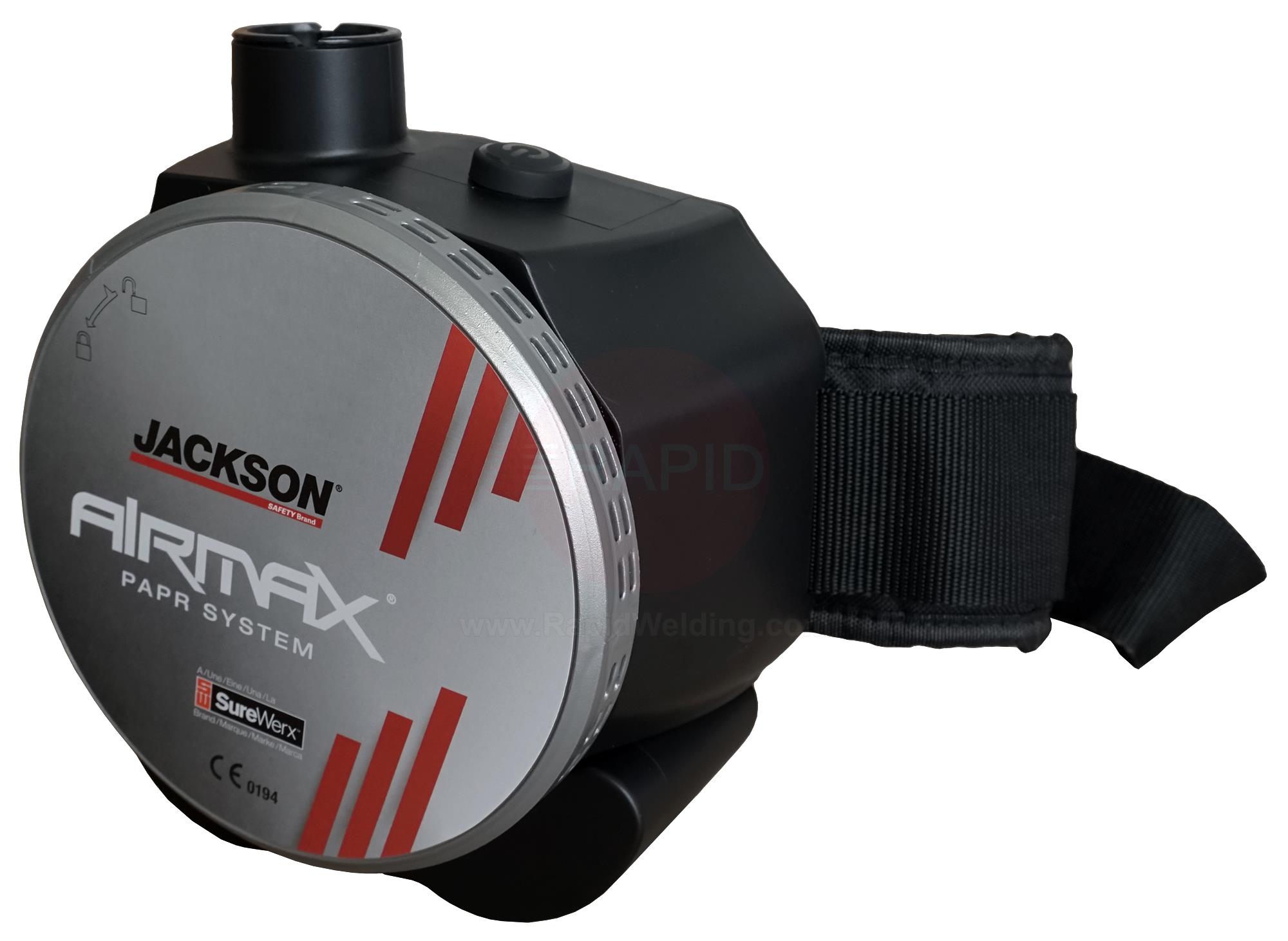 J7050  Jackson WH25 Duo Auto Darkening Welding Helmet and R60 Airmax PAPR System, Shades 9-13 With Grind Function, TH3 Protection